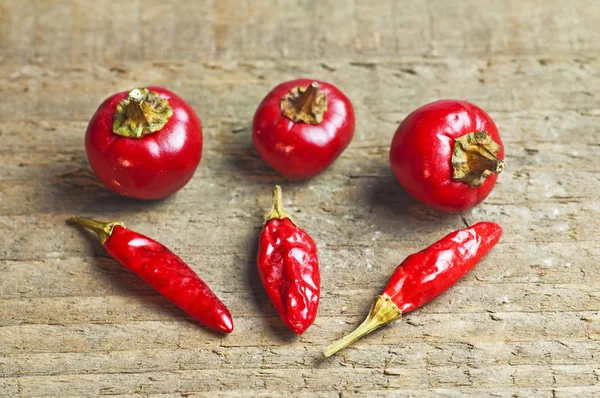 Chili, cherry bomb en Thaise — Stockfoto