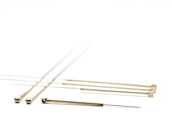 Acupuncture needles — Stock Photo, Image