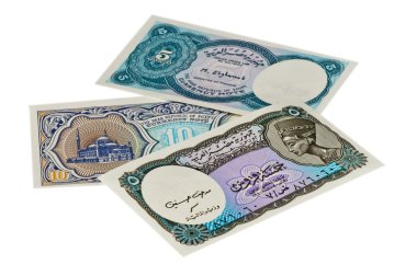 Egyptian currency Piastres clipart