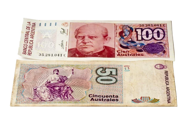 Колишній гроші Аргентини — стокове фото