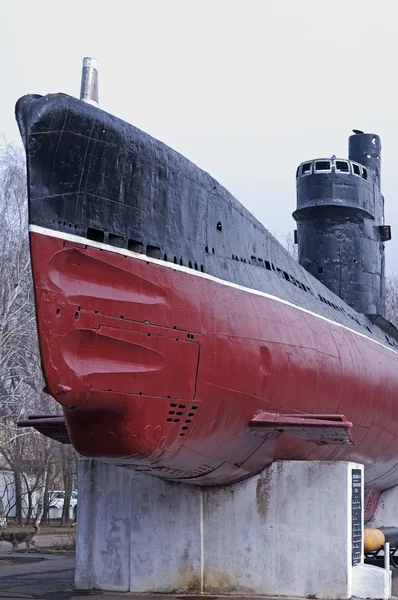 旧苏联军事潜艇. — 图库照片