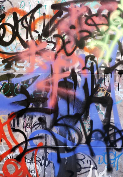 stock image Abstract background with a piece of graffiti.