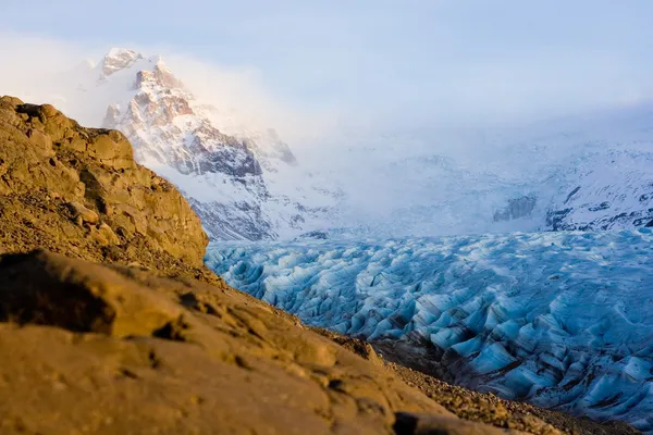 Widok na lodowiec Vatnajökull — Zdjęcie stockowe
