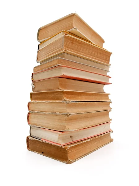 Collection of old books stacked — Stock Photo, Image