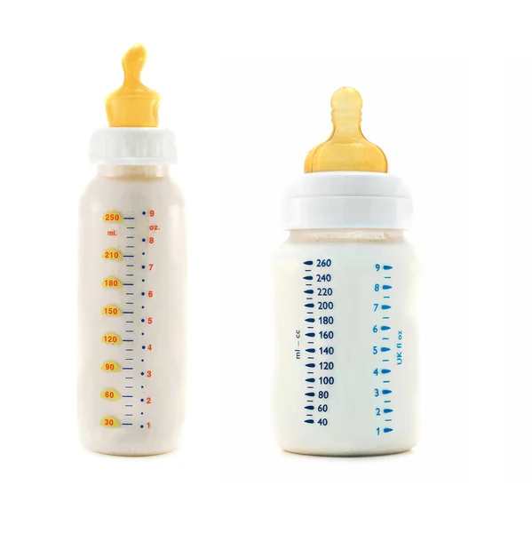 Two baby bottles — Stock Photo, Image