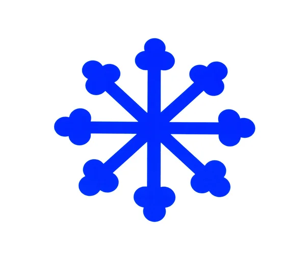 Μπλε snowflake — Φωτογραφία Αρχείου