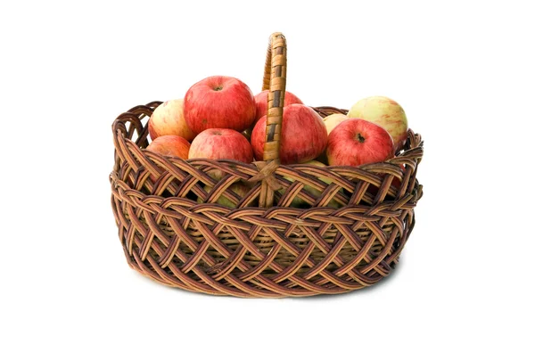 La canasta de manzanas — Foto de Stock