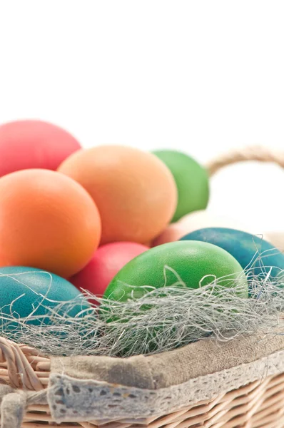 Easter background from colorful eggs — Stock Photo, Image