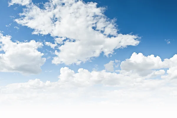 Blue sky with cloud closeup — Stock Photo, Image