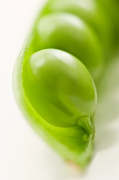 Yeşil bezelye yakın makro yukarı — Stok fotoğraf
