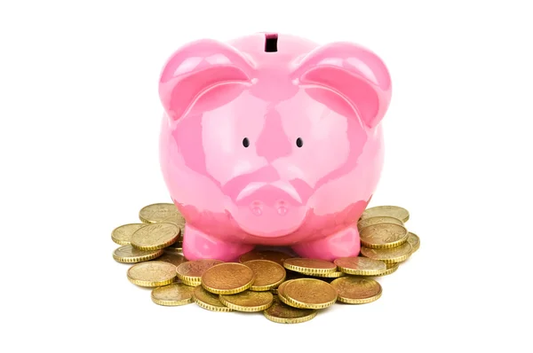 Caixa de dinheiro rosa porco — Fotografia de Stock