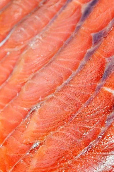 Salmon slice closeup — Stock Photo, Image