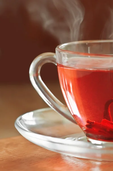 Tee aus roter Rose — Stockfoto