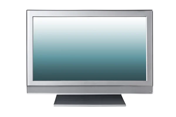 Telewizor ciekłokrystaliczny na białym tle — Zdjęcie stockowe
