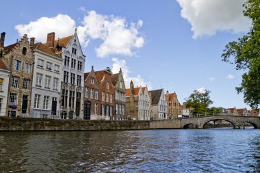 Canal With Homes clipart