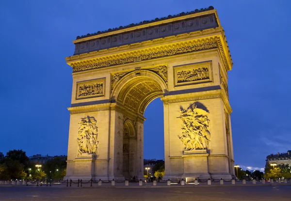 stock image Arc de Triomphe Paris At Night