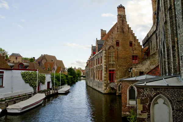 Bruges, Bélgica Vista do Canal — Fotografia de Stock