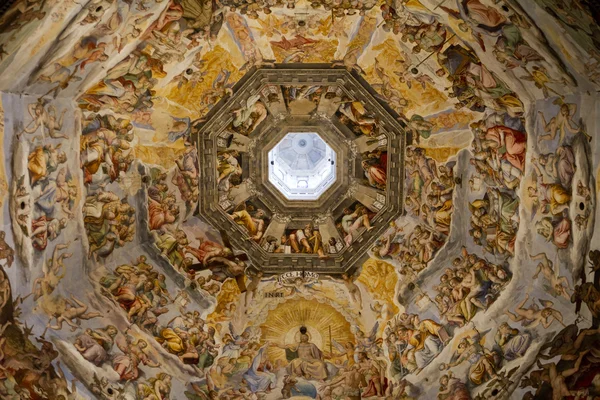 stock image Dome Paintings Cathedral Florence