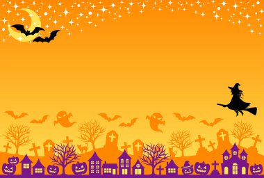 Halloween postcard clipart