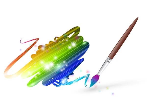 Dibujo arco iris — Vector de stock