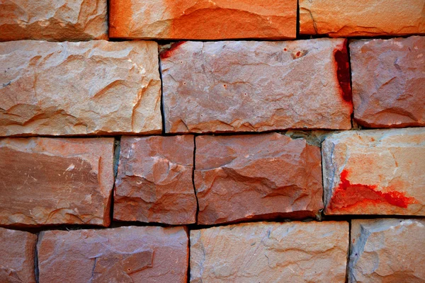 Θερμό τόνο τοίχο από τούβλα. — Φωτογραφία Αρχείου