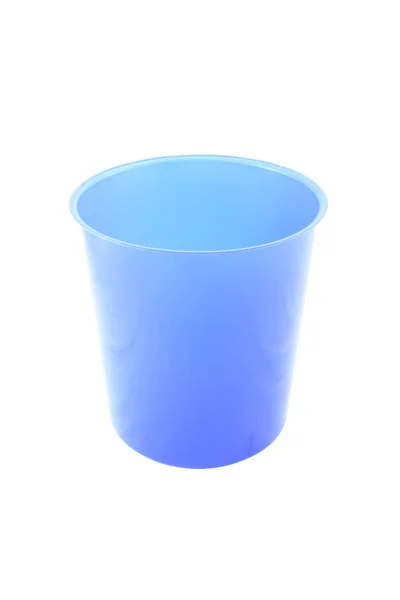 Blauwe lege plastic emmer — Stockfoto