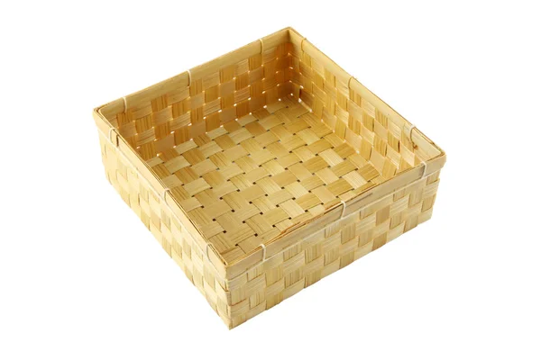 Schachtel mit Bambushandwerk — Stockfoto