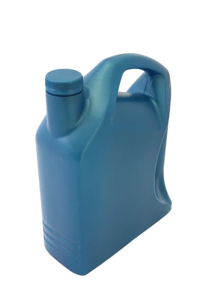 Contenitore di plastica olio lubrificante — Foto Stock