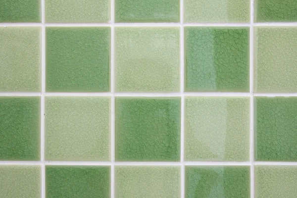 Green tone mosaic tiles Stock Photo