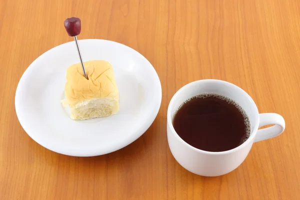 Tempo de pausa para chá e refeição leve . — Fotografia de Stock