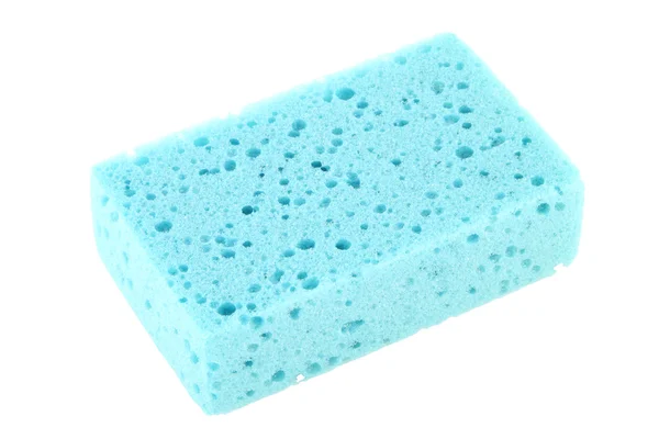 Blue piece of sponge — Stock Photo, Image