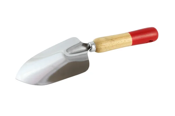 Back of wooden handle trowel Stock Picture
