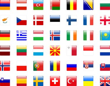 Buttons flags clipart