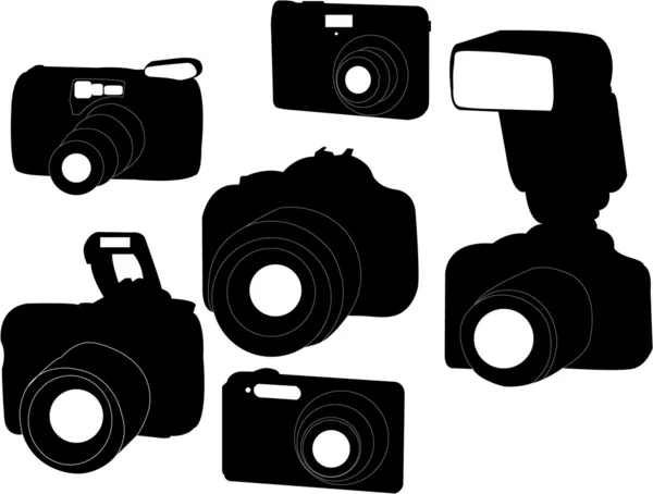 stock vector Digital cameras