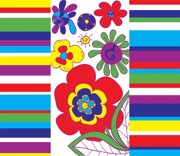 明るい抽象的な花の背景 — ストックベクタ