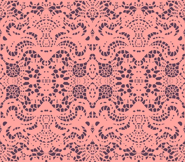 Pink lace doily — Stock Vector