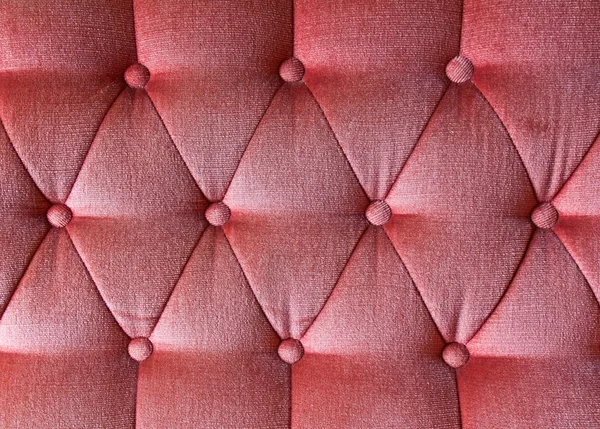Texture of red fabric vintage sofa for background — Stock Photo, Image
