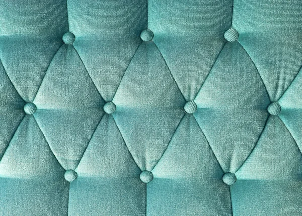 Texture of green fabric vintage sofa for background — Stock Photo, Image