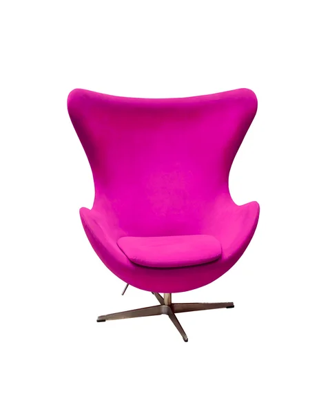 Izole yumuşak mor şık sandalye — Stok fotoğraf