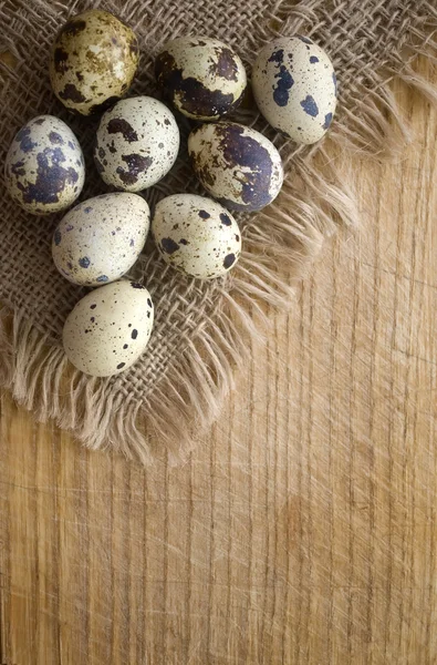 stock image Eggs on wood