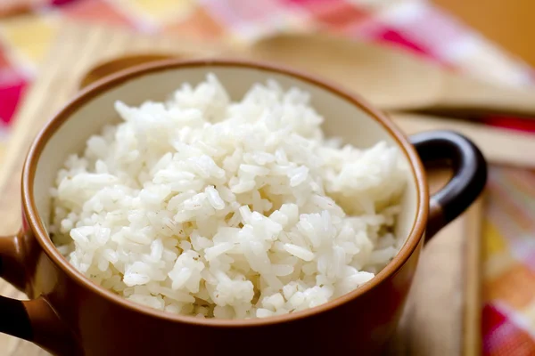 Biały ryż parzony — Zdjęcie stockowe