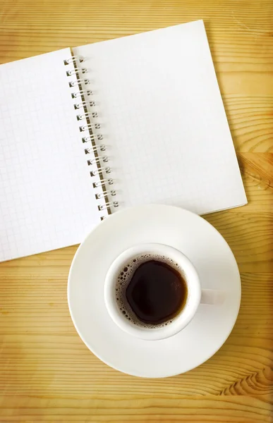 Coffee and note — Stock Photo, Image