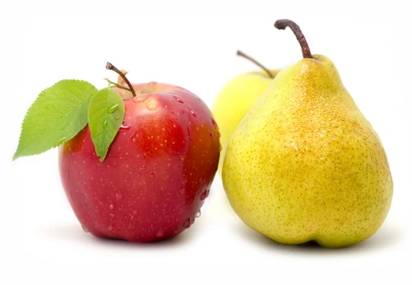 Μήλο και αχλάδι — Φωτογραφία Αρχείου