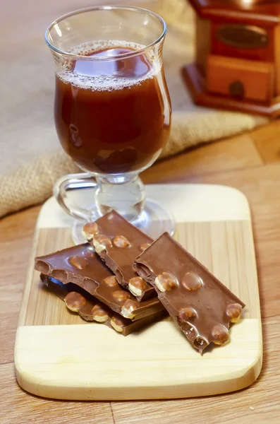 Cocoa with chocolate — Stock Photo, Image