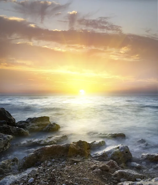 海和日落 — 图库照片