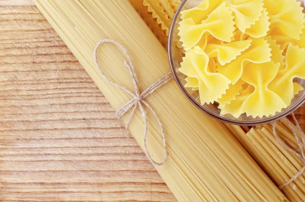 Close up on assortment of pasta — Stock Photo, Image