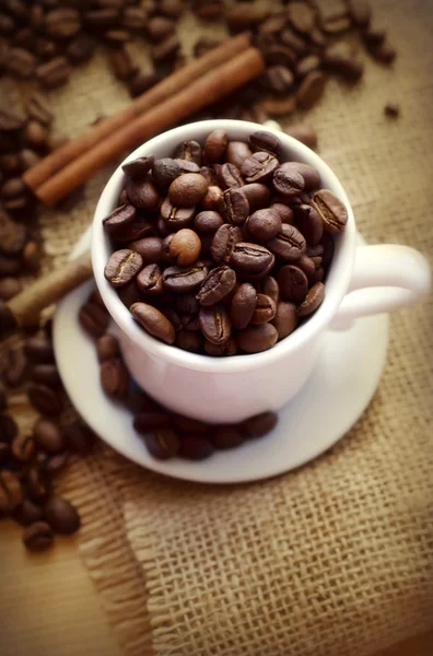 Caffè con cannella — Foto Stock