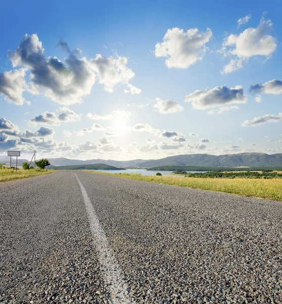 Stock image Long country road