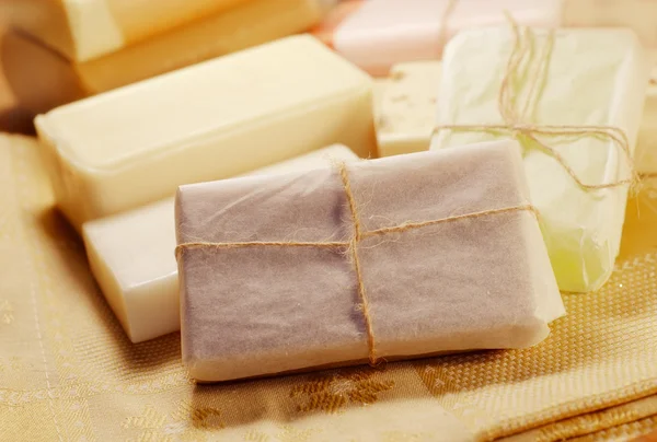肥皂毛巾 — 图库照片