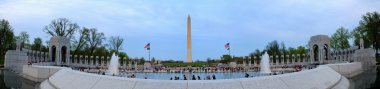 Washington monument panorama, Washington DC. clipart